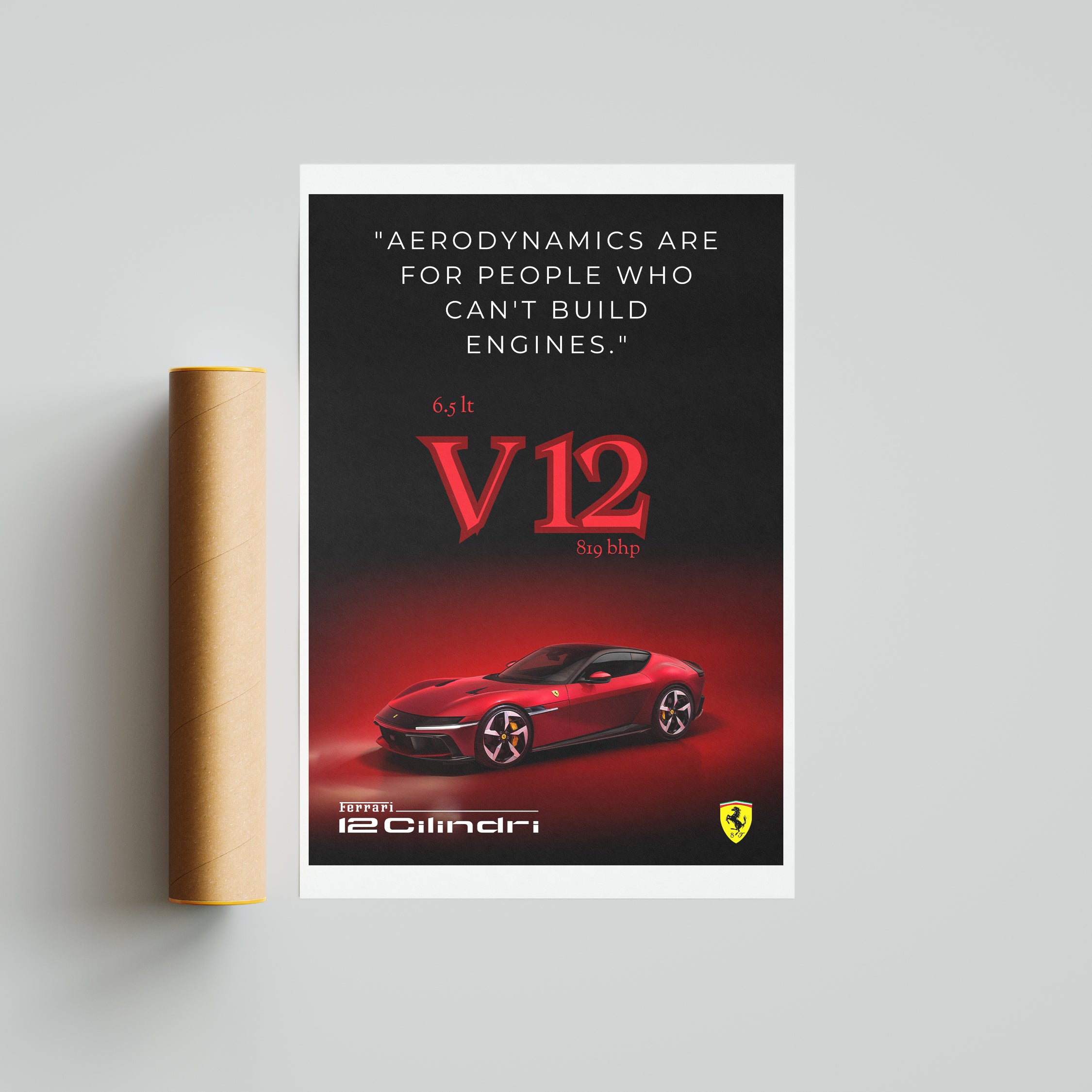 Ferrari 12Cilindri – Symphony of Twelve [Size: 12" x 18"]