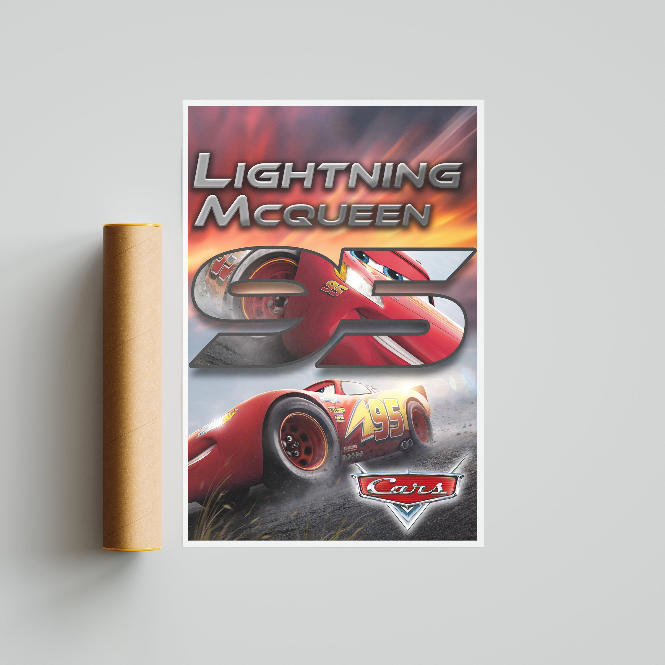 Lightning McQueen - The Piston Cup Champion [Size: 12" x 18"]