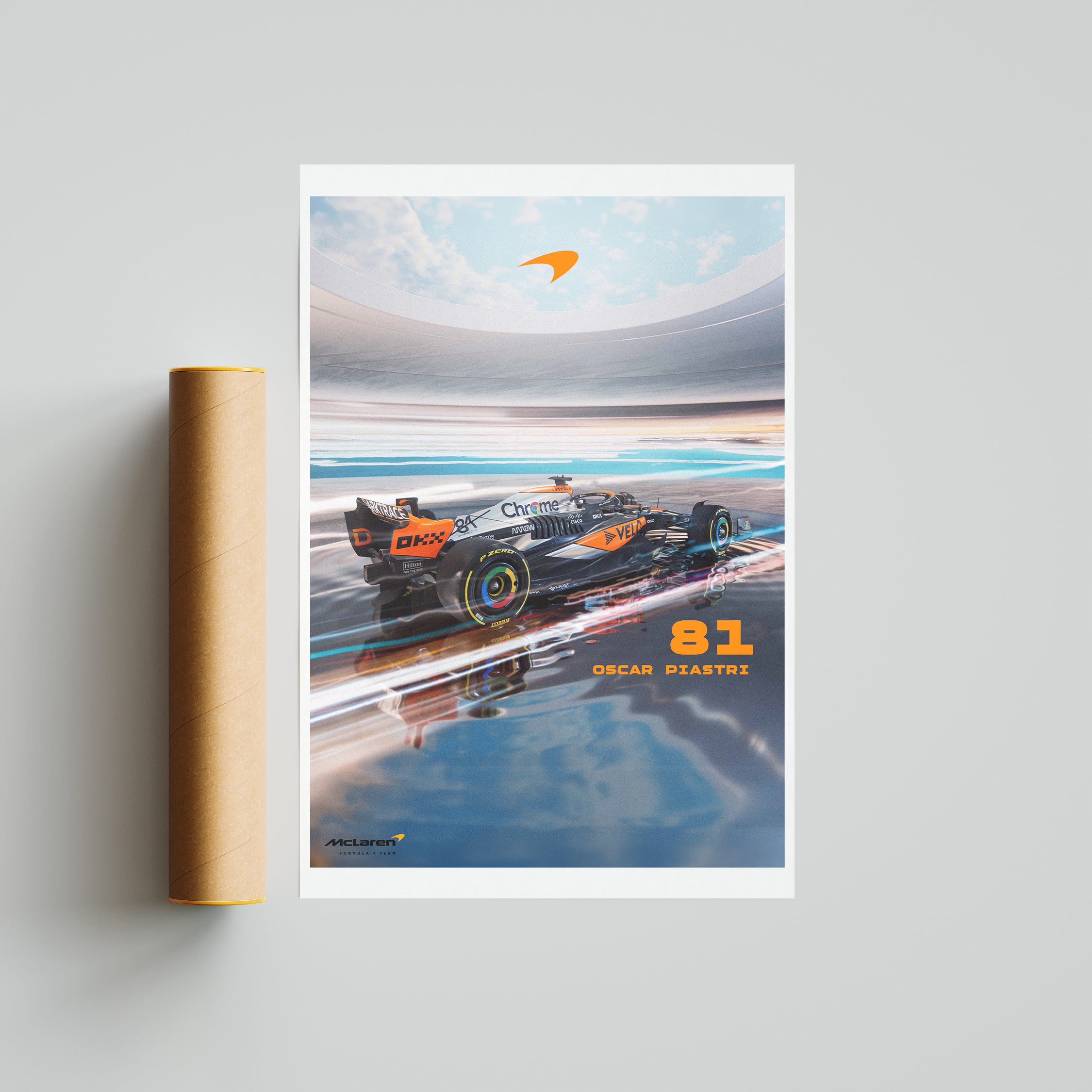 OSCAR PIASTRI [Size: A3] - BRITISH GP